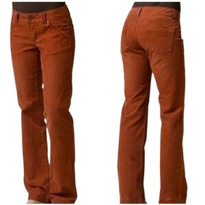 Prana Trinity Corduroy Cord Burnt orange pant size 12